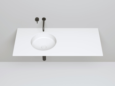 Раковина из искусственного камня Salini MAREA 1802204MF 42х42 встраиваемая цвет мультиколор